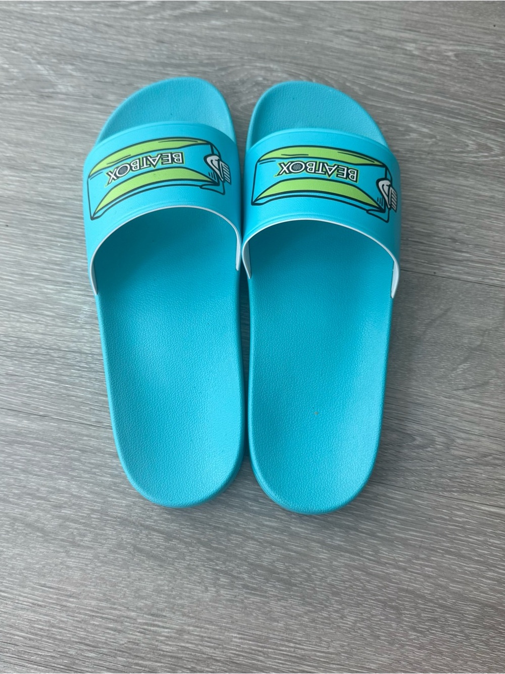 Beatbox Blue Slides Sandals size 46 large